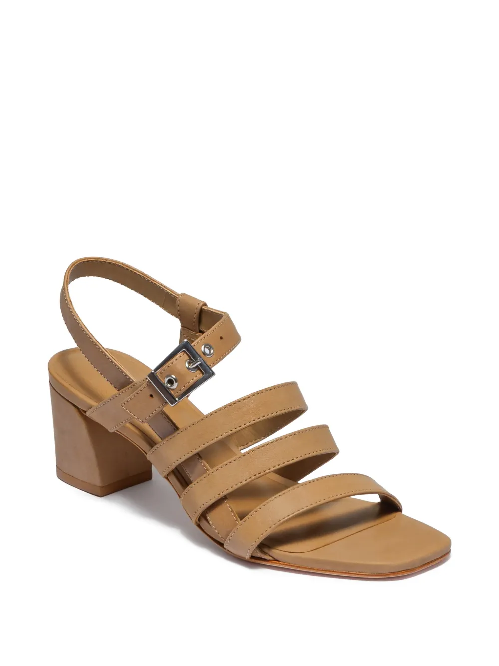  Bernardo Novi Strappy Buckle Sandals - Neutrals 