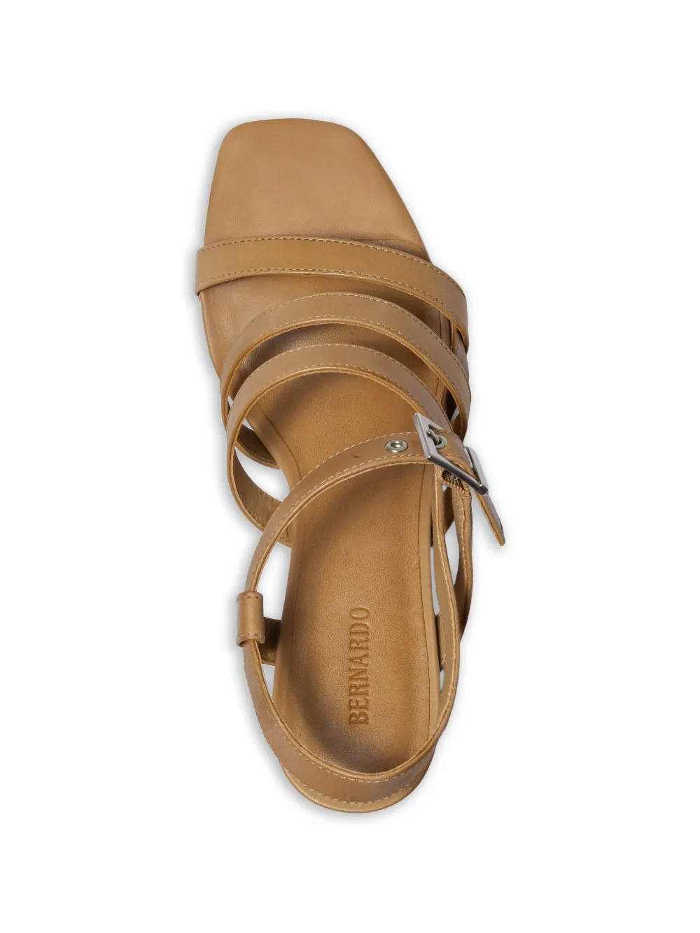  Bernardo Novi Strappy Buckle Sandals - Neutrals 