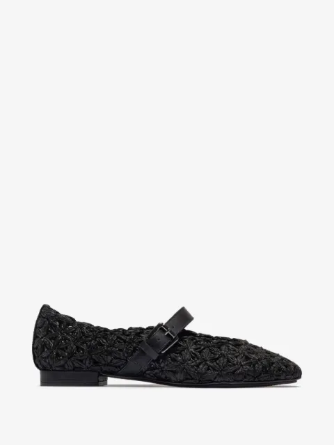 Bernardo Borden woven buckle ballet flats