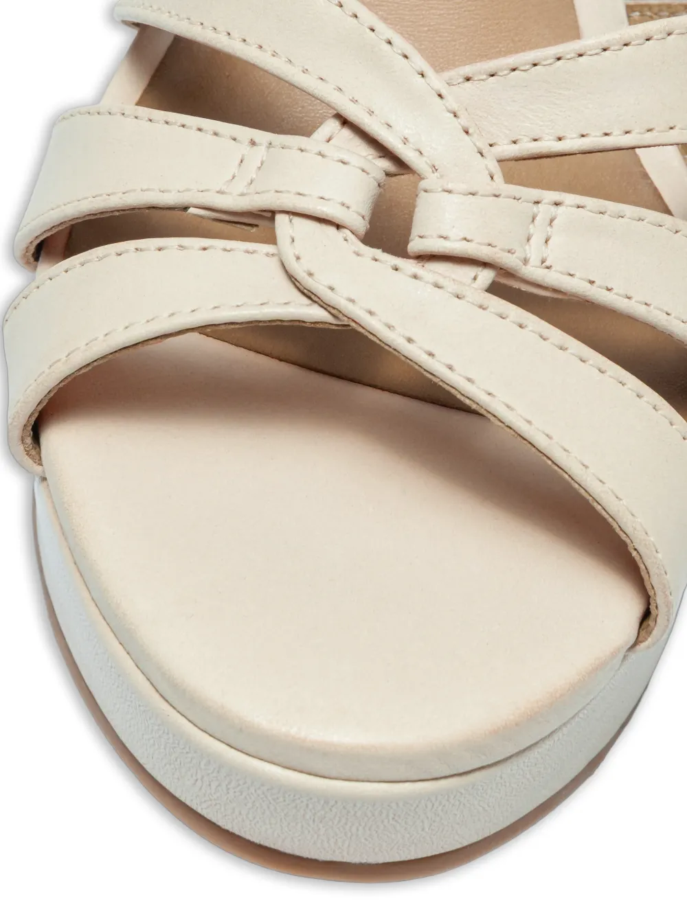 Bernardo Vittoria geweven sandalen met plateauzool Beige