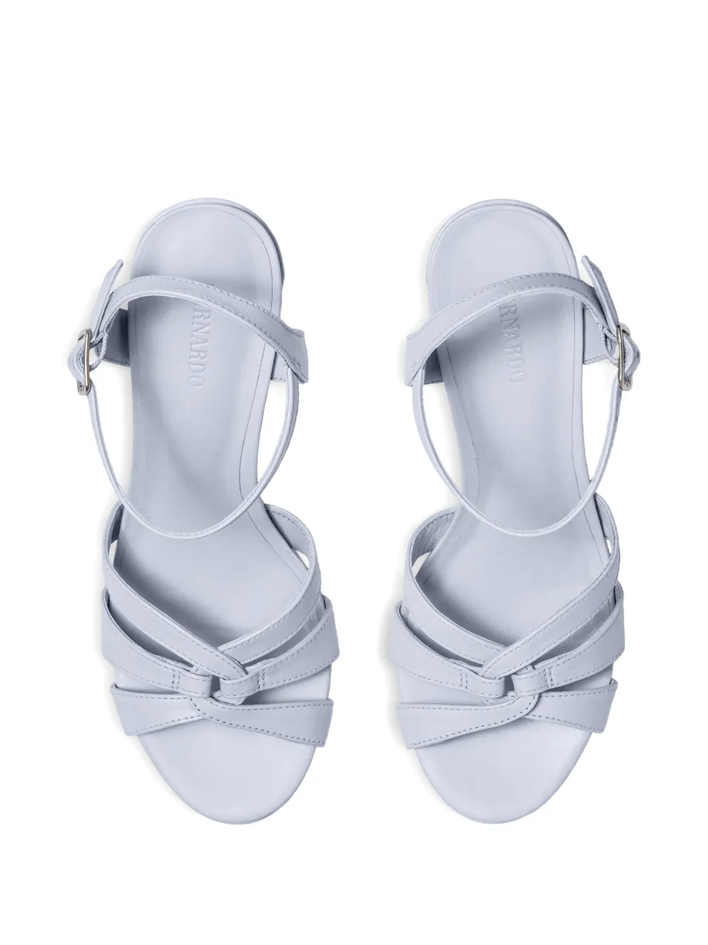 Bernardo Vittoria geweven sandalen met plateauzool Blauw