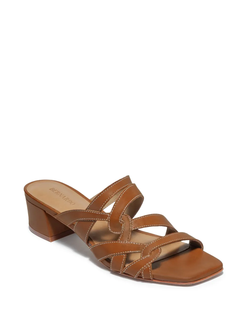 Bernardo Johanne geweven sandalen Bruin