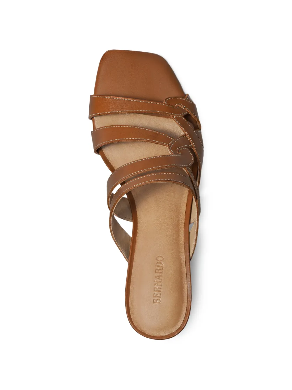Bernardo Johanne geweven sandalen Bruin