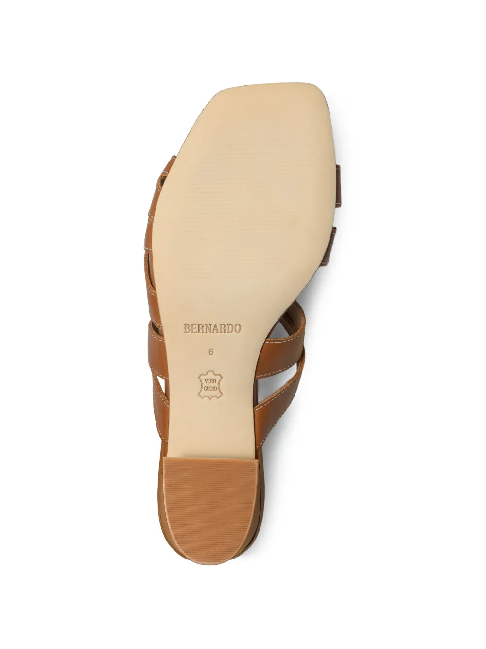 Bernardo Johanne geweven sandalen Bruin