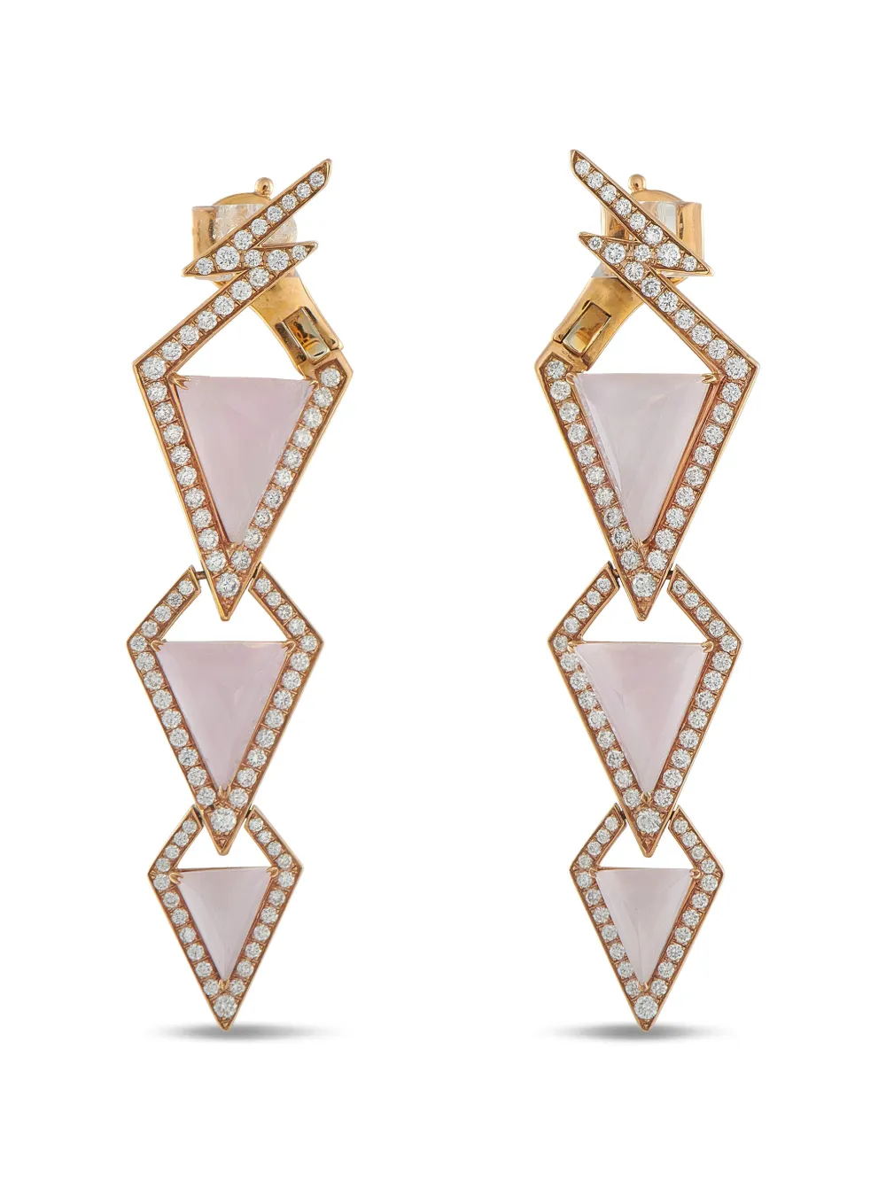 Stephen Webster diamond quartz earrings - Oro