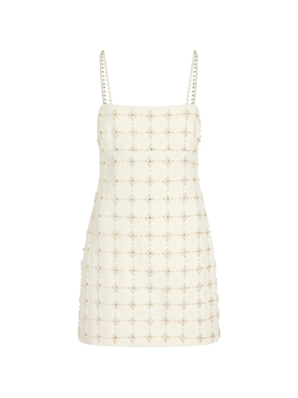 Cinq A Sept Pearl Crystal Iris Satine mini dress - Toni neutri