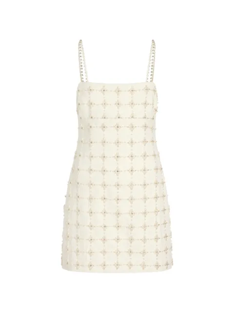 Cinq A Sept Pearl Crystal Iris Satine mini dress