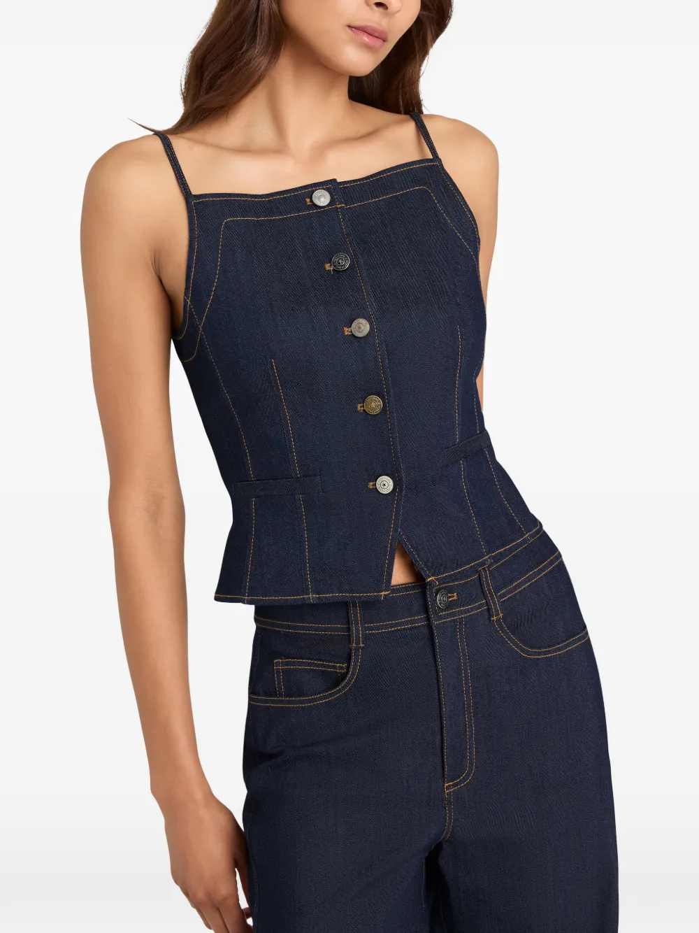 Sloane Button Denim Top