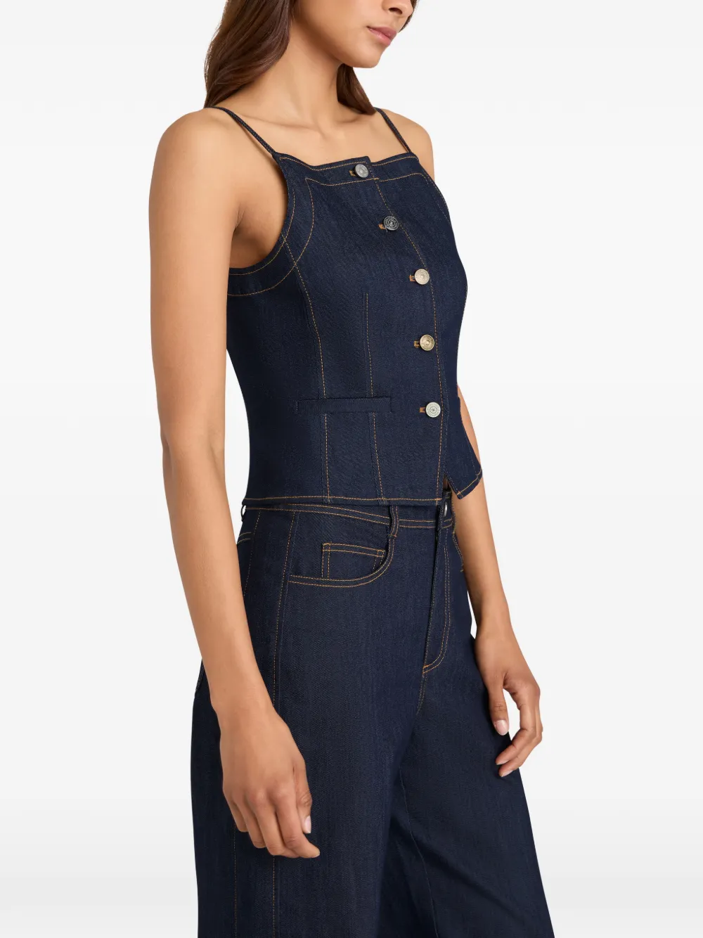 Sloane Button Denim Top