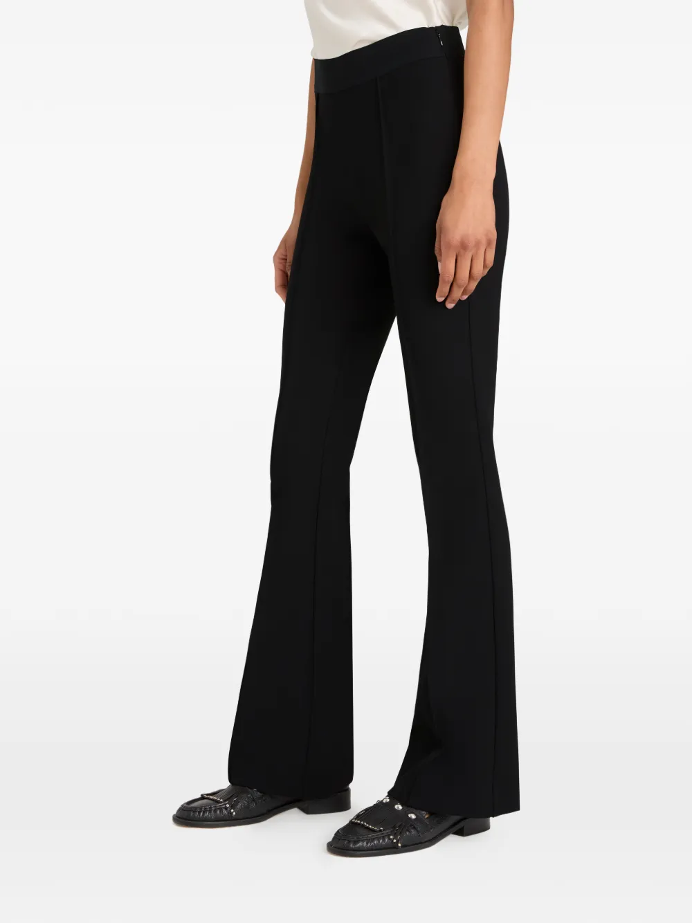 Cinq A Sept Aubrie flared broek Zwart