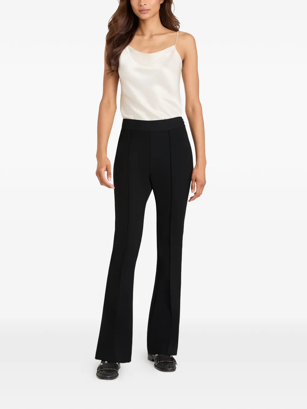 Cinq A Sept Aubrie flared broek Zwart