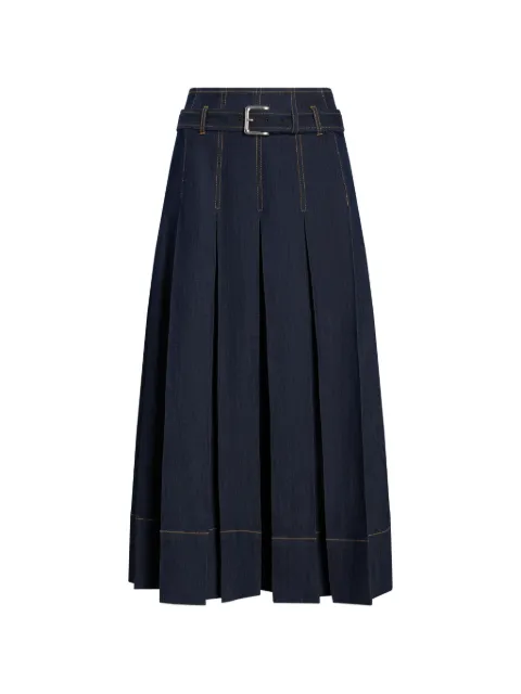 Cinq A Sept jupe mi-longue Rylee à taille ceinturée