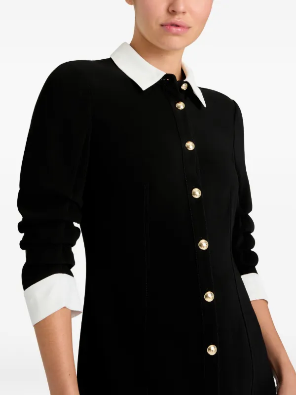 cinq a sept shirt dress Cinq a Sept Dale Button-Front Satin Shirtdress