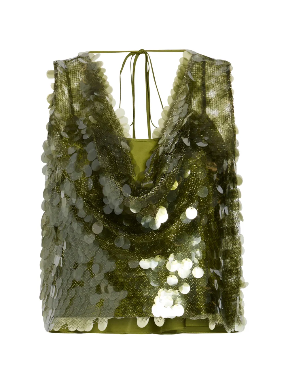 Cinq A Sept Calista sequin top - Verde