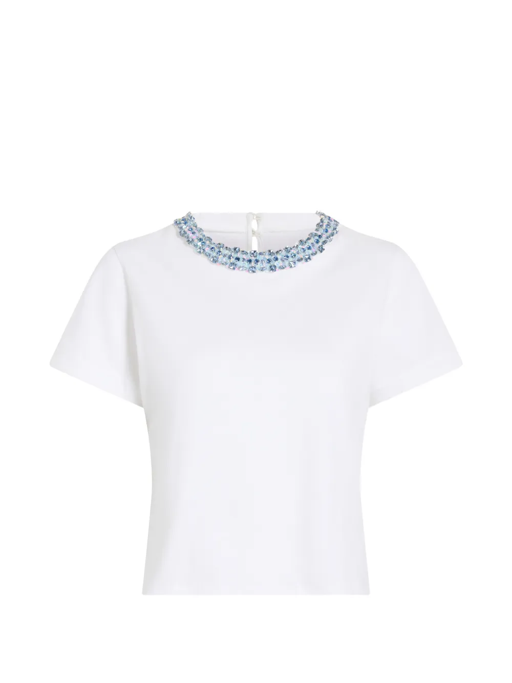 Cinq A Sept Top corto con decorazione - Bianco