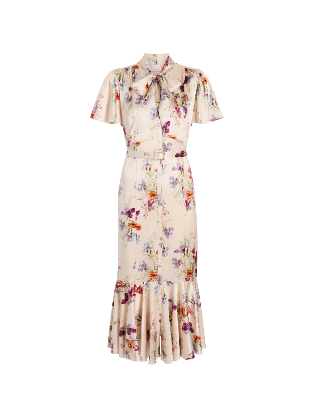 Cinq A Sept Iris Bouquet Willow midi dress - Toni neutri