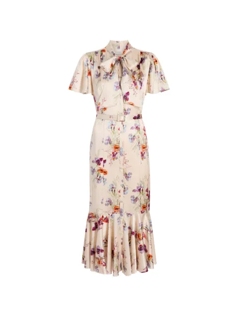 Cinq A Sept Iris Bouquet Willow midi dress
