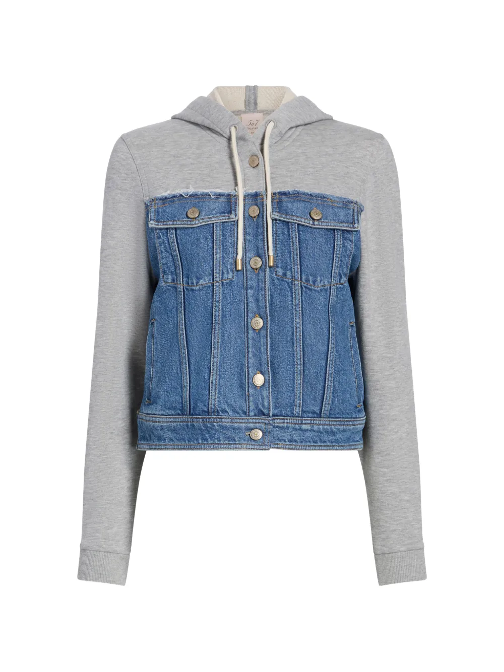 Cinq A Sept Sutton hooded denim jacket - Blu