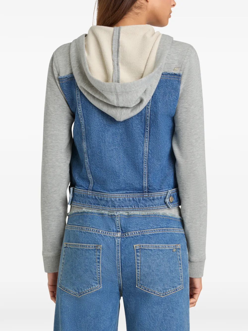 Cinq A Sept Sutton denim jack met capuchon Blauw