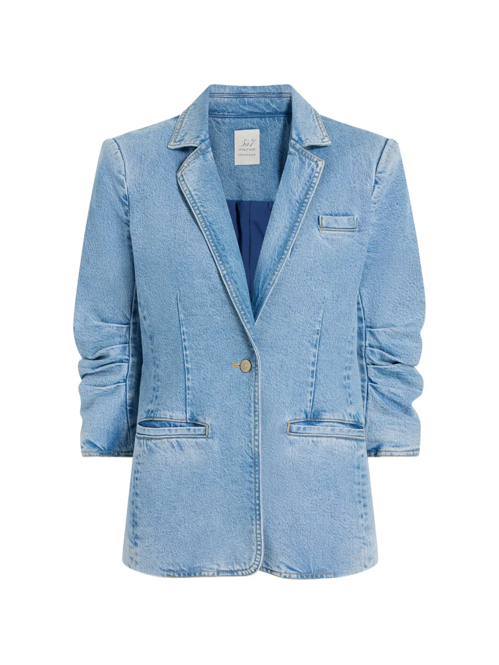 Cinq A Sept Khloe denim blazer - Blu