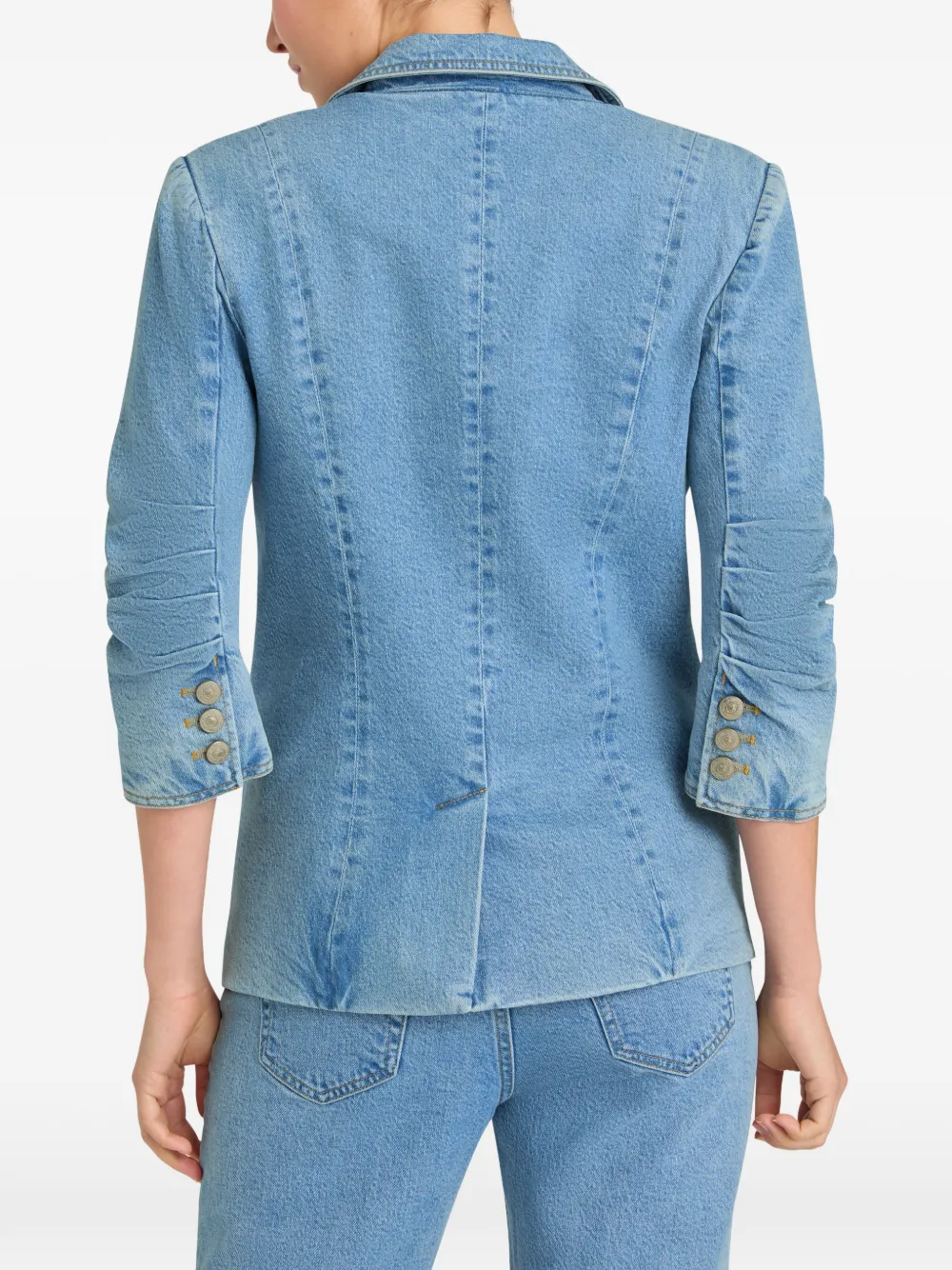 Cinq A Sept Khloe denim blazer Blauw