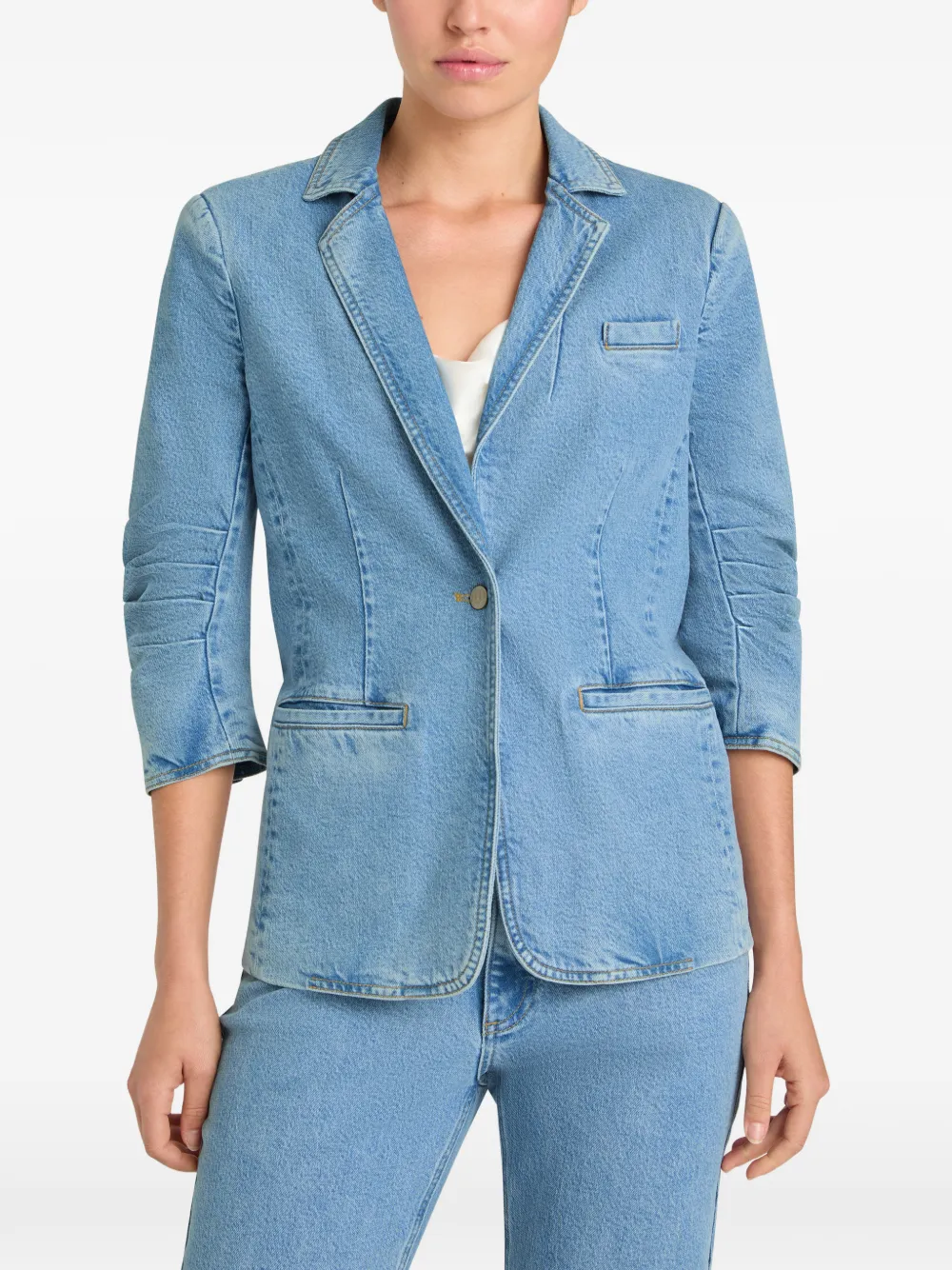 Cinq A Sept Khloe denim blazer Blauw