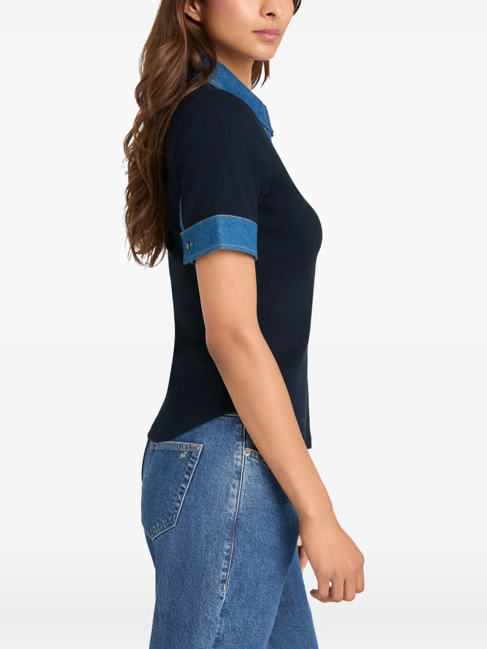 Cinq A Sept Jaden polotop met korte mouwen Blauw