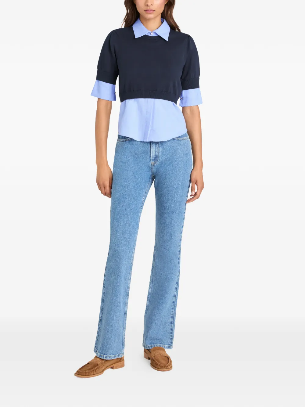  Cinq A Sept Capucine Knit Top - Blue 