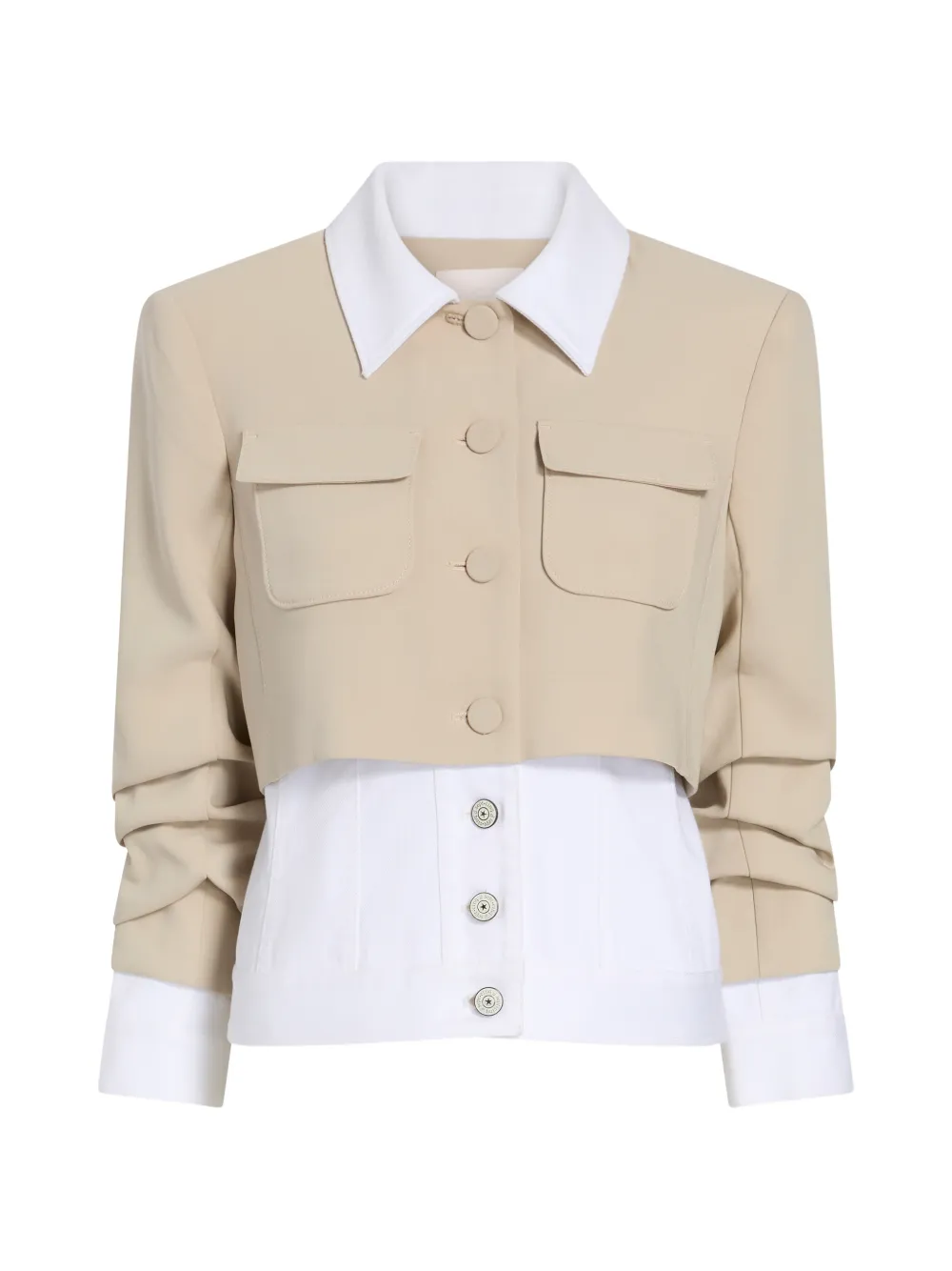 Cinq A Sept Lorraine collared pocket jacket - Toni neutri