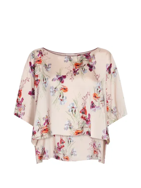 Cinq A Sept blusa a capas con estampado floral