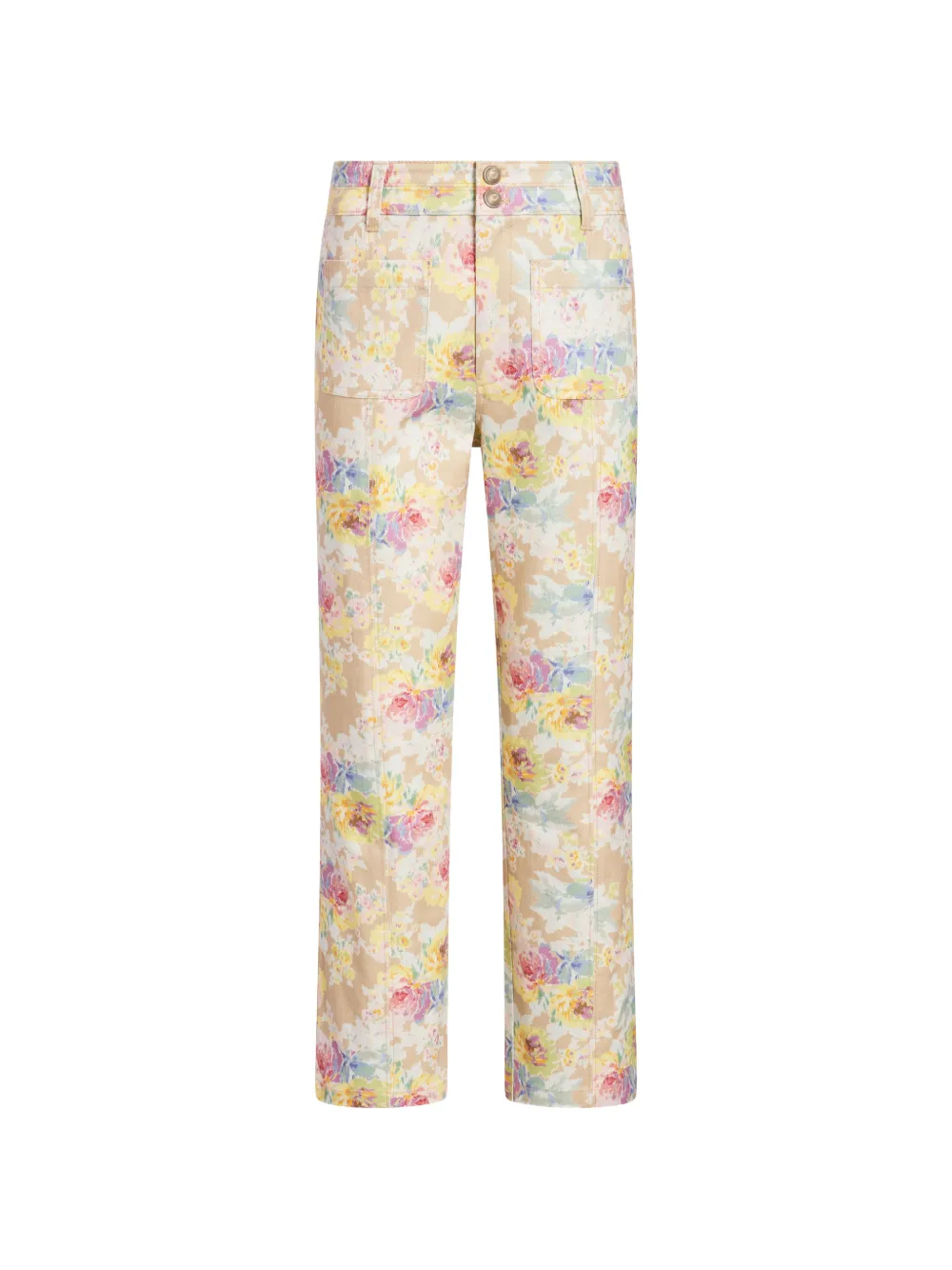 Cinq A Sept Ikat Bouquet Dorothea cropped jeans - Toni neutri
