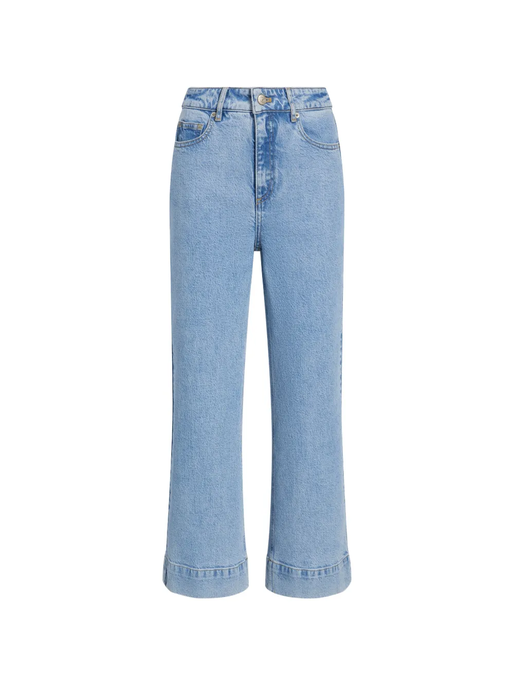 Cinq A Sept Joey cropped wide-leg jeans - Blu