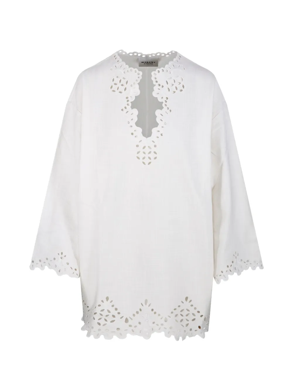 MARANT ÉTOILE scalloped tunic - Bianco
