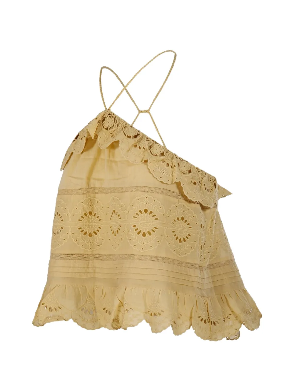  Marant étoile Eyelet Ruffled Top - Neutrals 