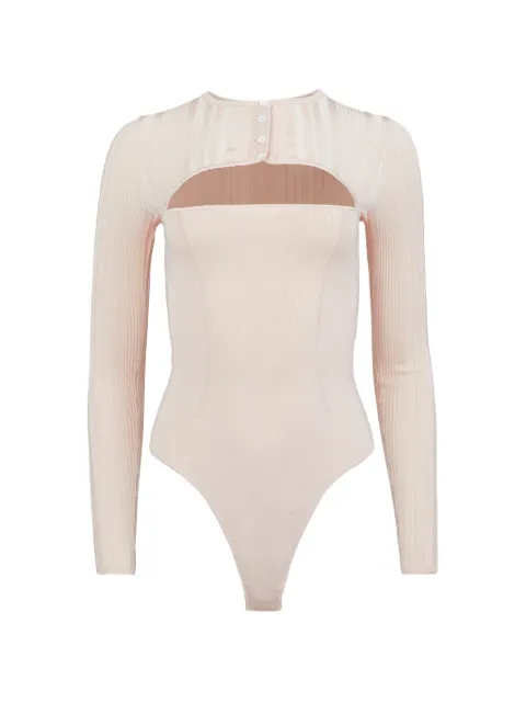 Fleur Du Mal button rib bodysuit