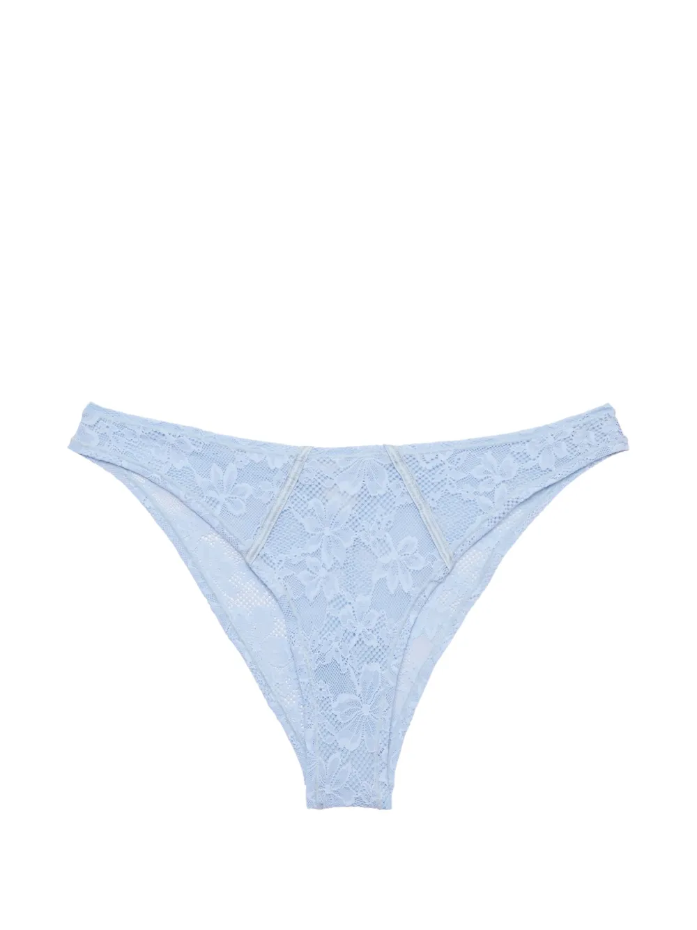 Fleur Du Mal Slip Le Stretch in pizzo - Blu