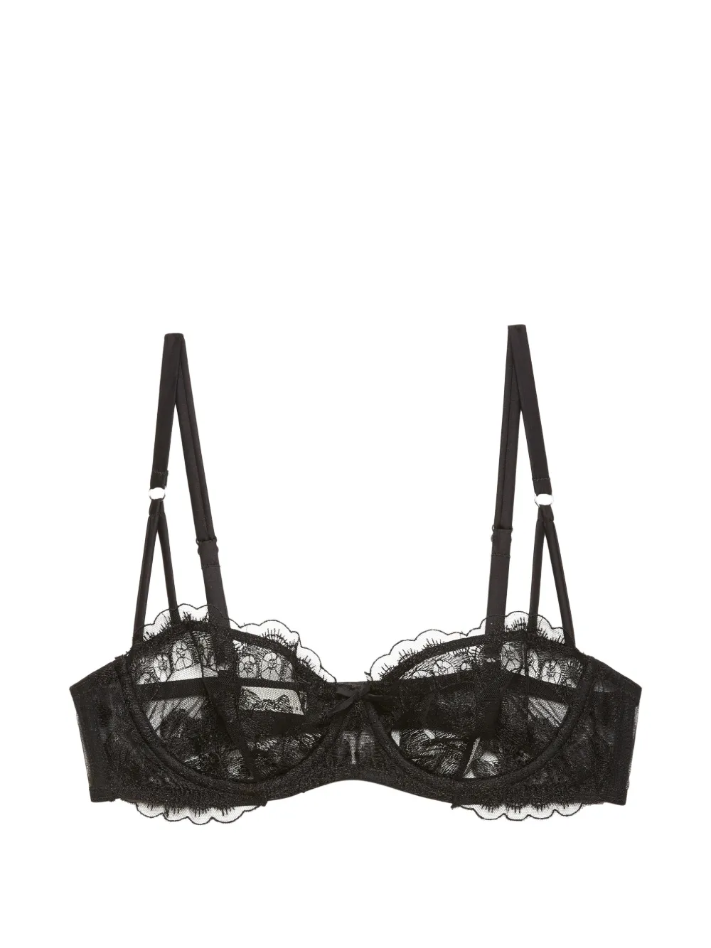 Fleur Du Mal Mila lace-trim balconette bra - Nero
