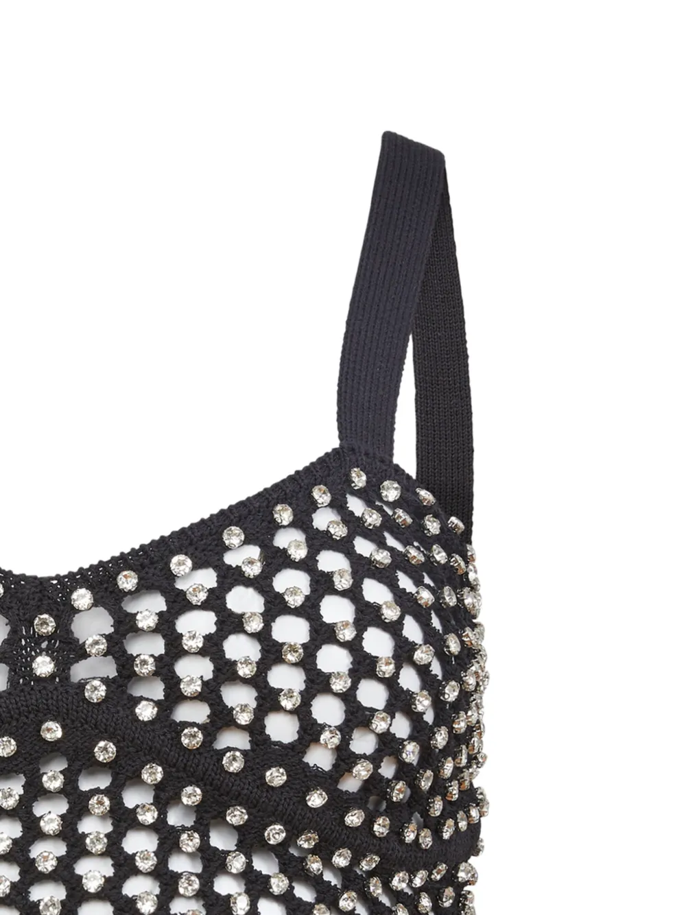 Fleur Du Mal Verfraaide top Zwart