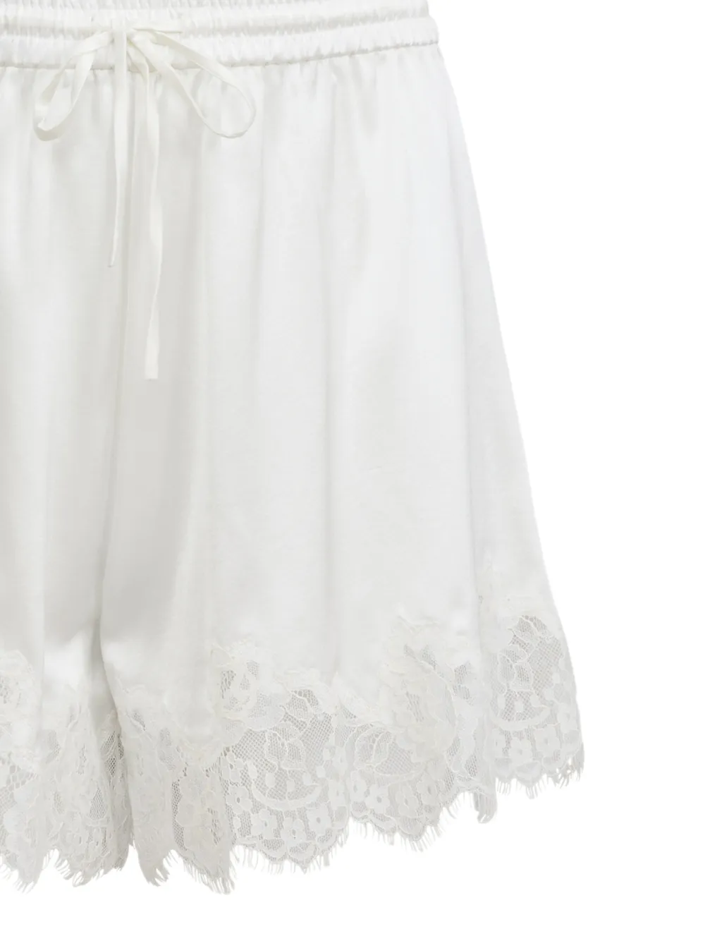 Fleur Du Mal Juliet shorts met kant Wit