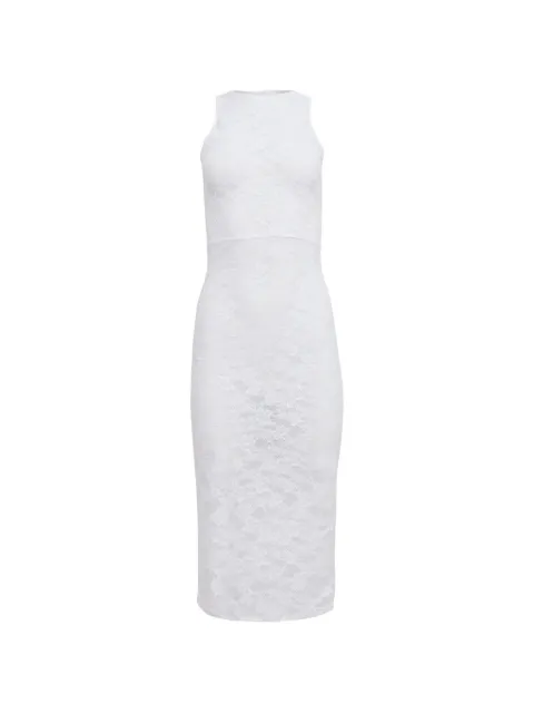 Fleur Du Mal Le Stretch lace racer midi dress