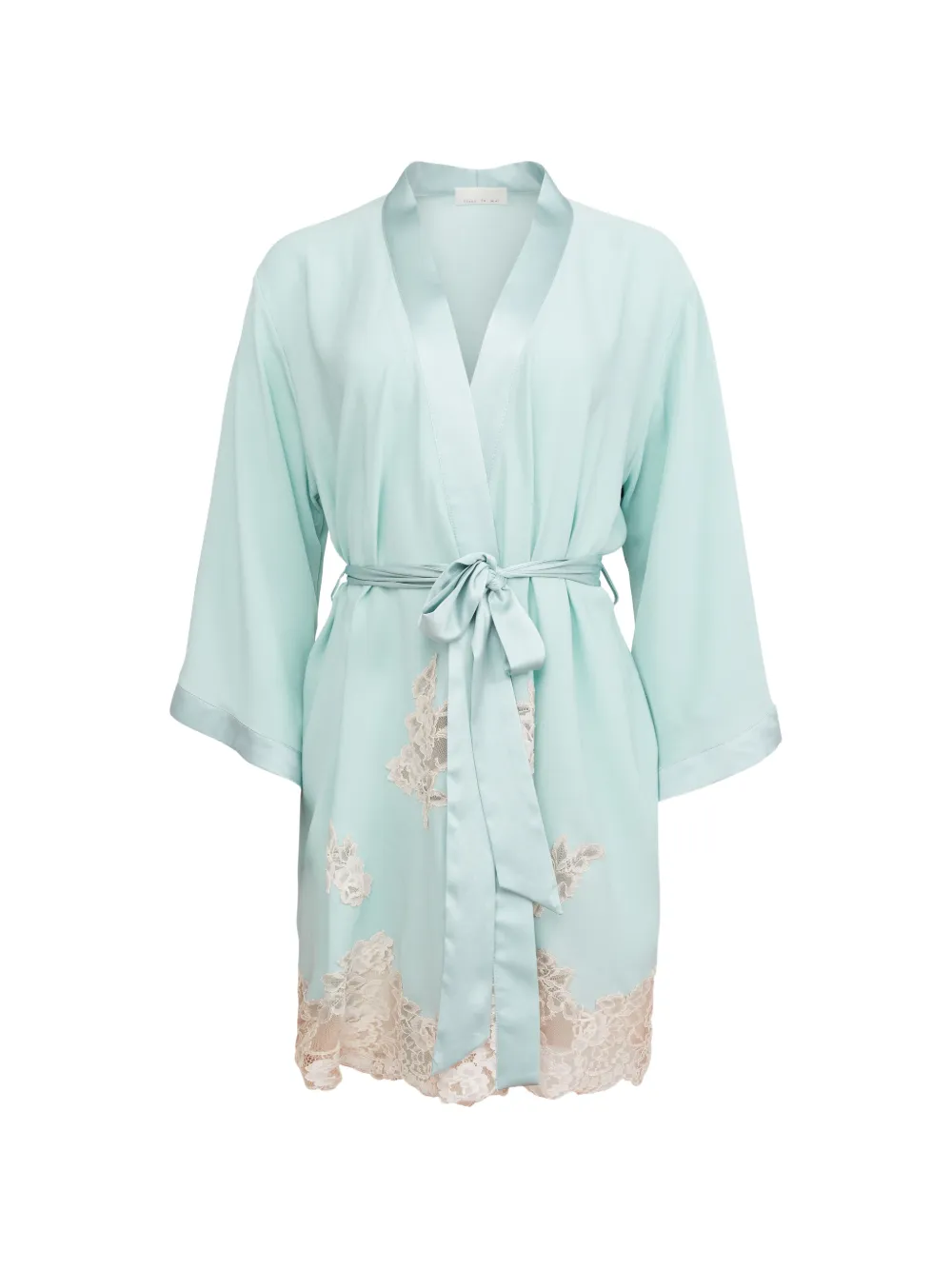 Fleur Du Mal Juliet Morgenmantel aus Spitze - Grün