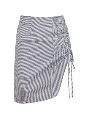 Striped Belted Skirt