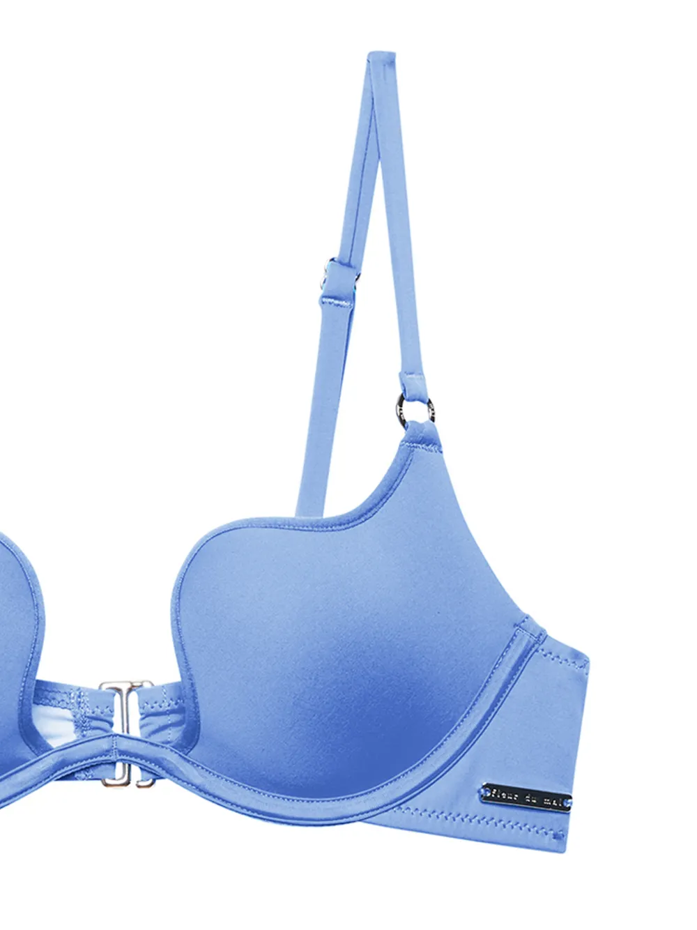 Fleur Du Mal Seduce bikinitop met U-watervalhals Blauw
