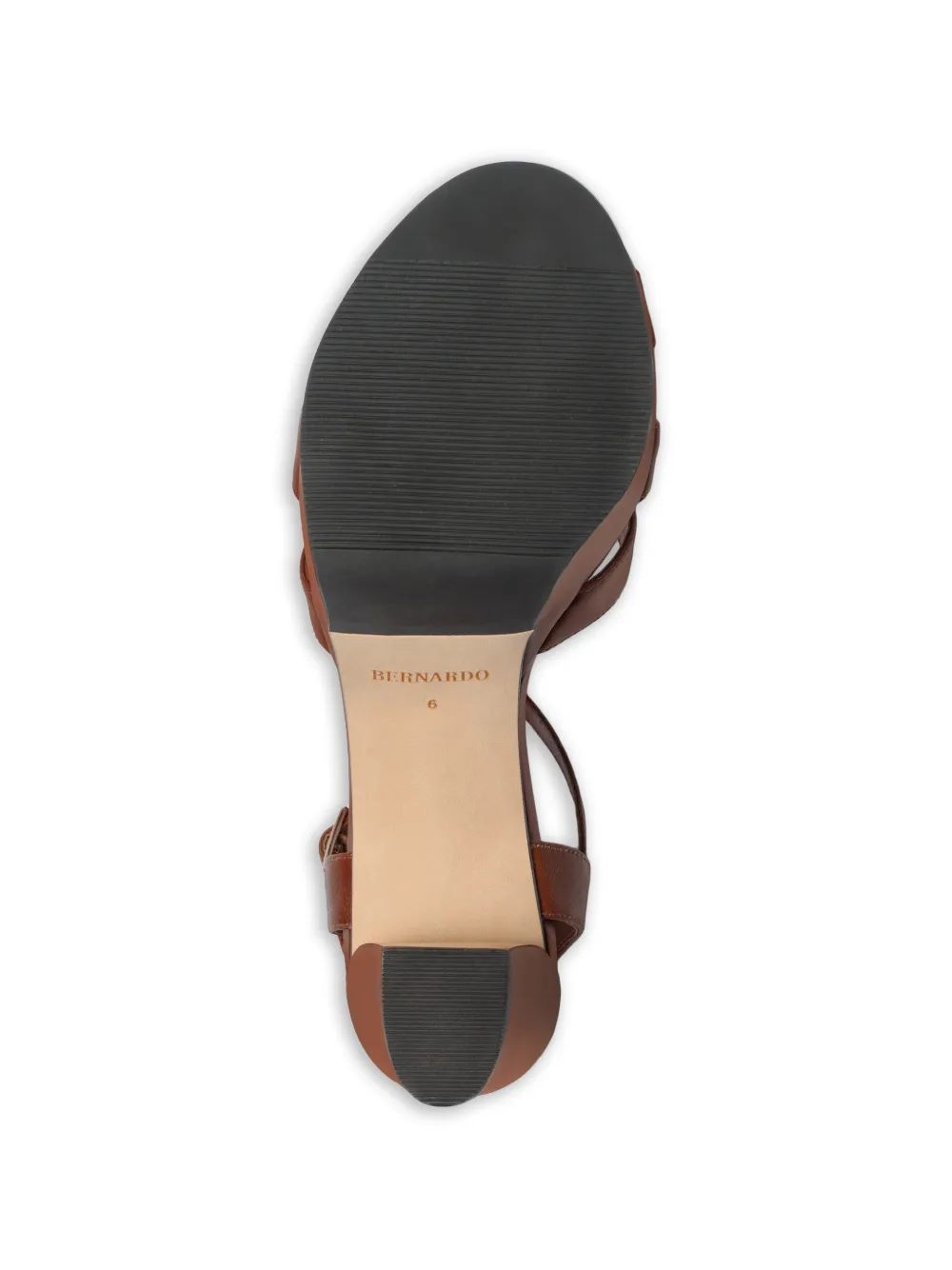 Bernardo Vittor geweven sandalen met plateauzool Bruin