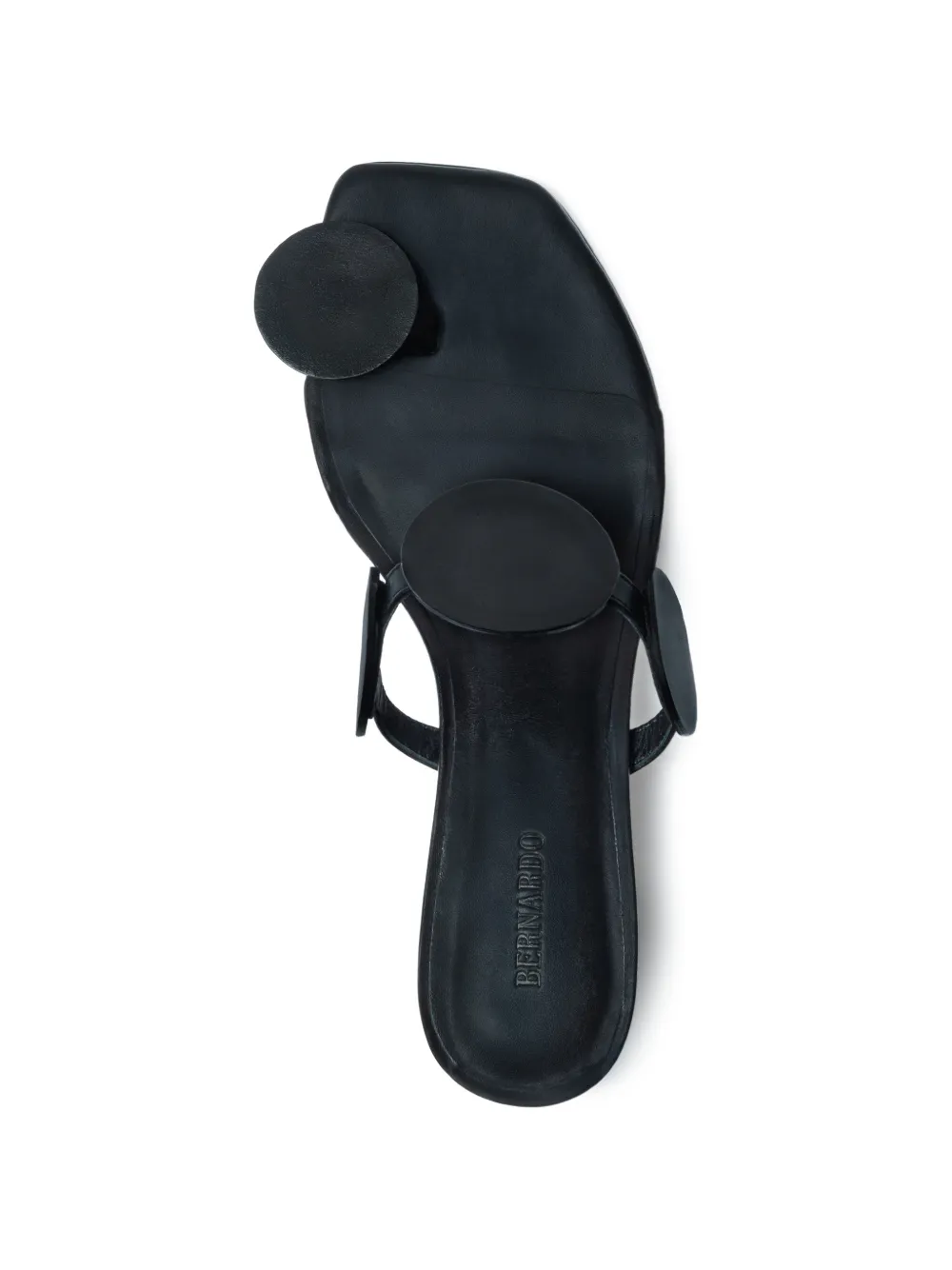 Circle-Detail Block-Heel Sandals