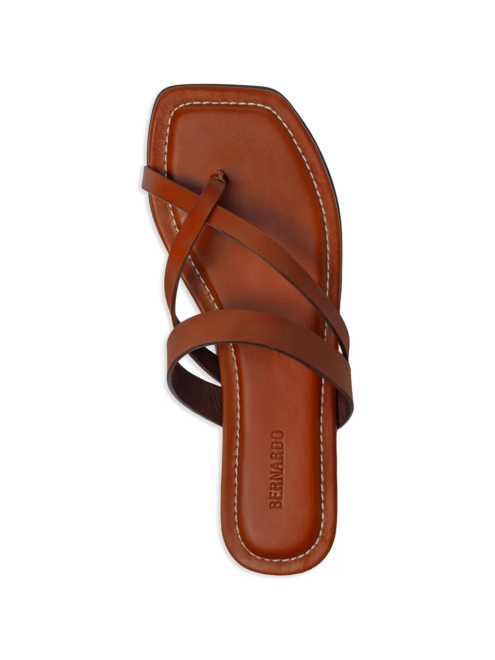 Bernardo Ocana sandalen met teenring Bruin