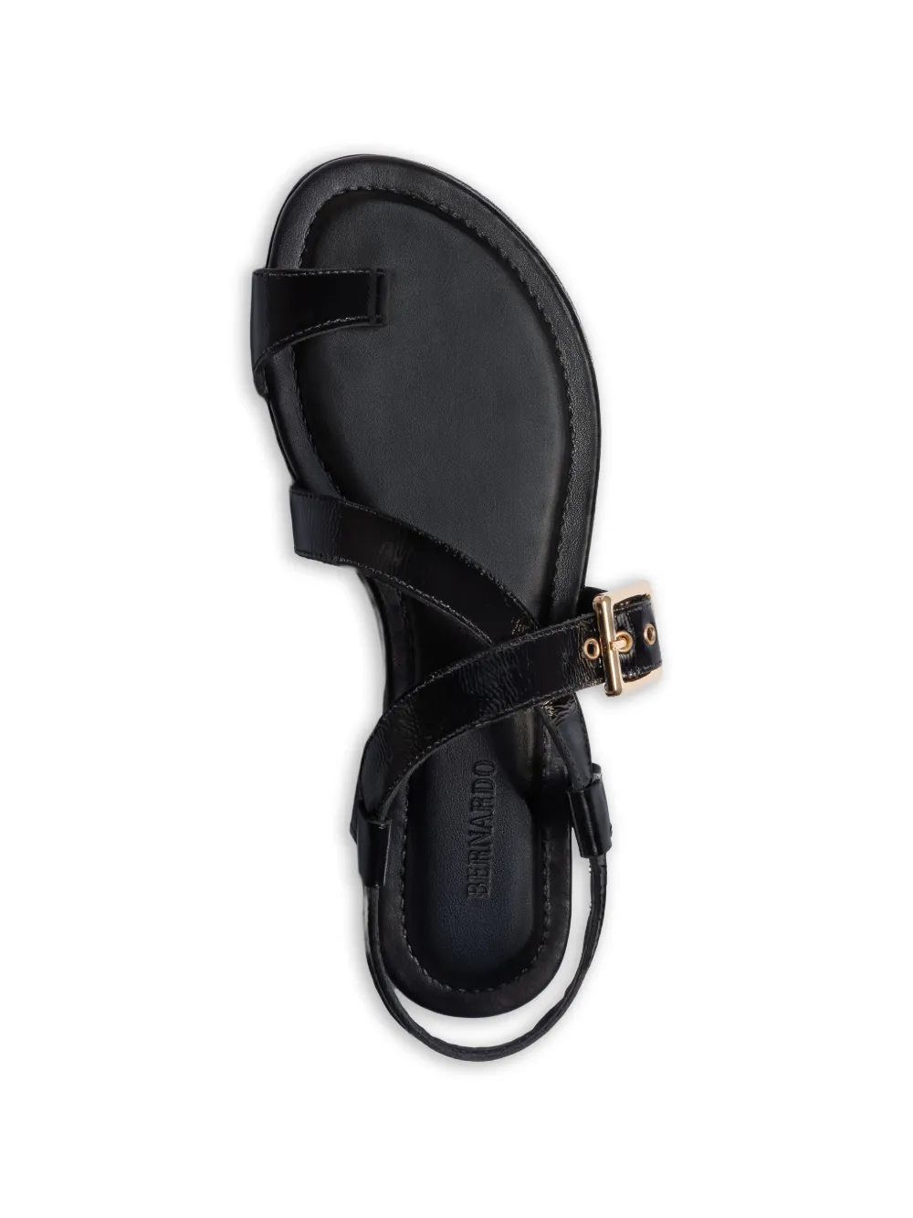 Hartshorn Toe-Ring Buckle Flat Sandals