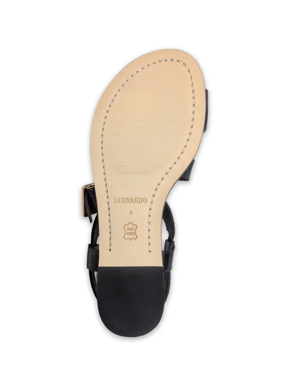 Hartshorn Toe-Ring Buckle Flat Sandals
