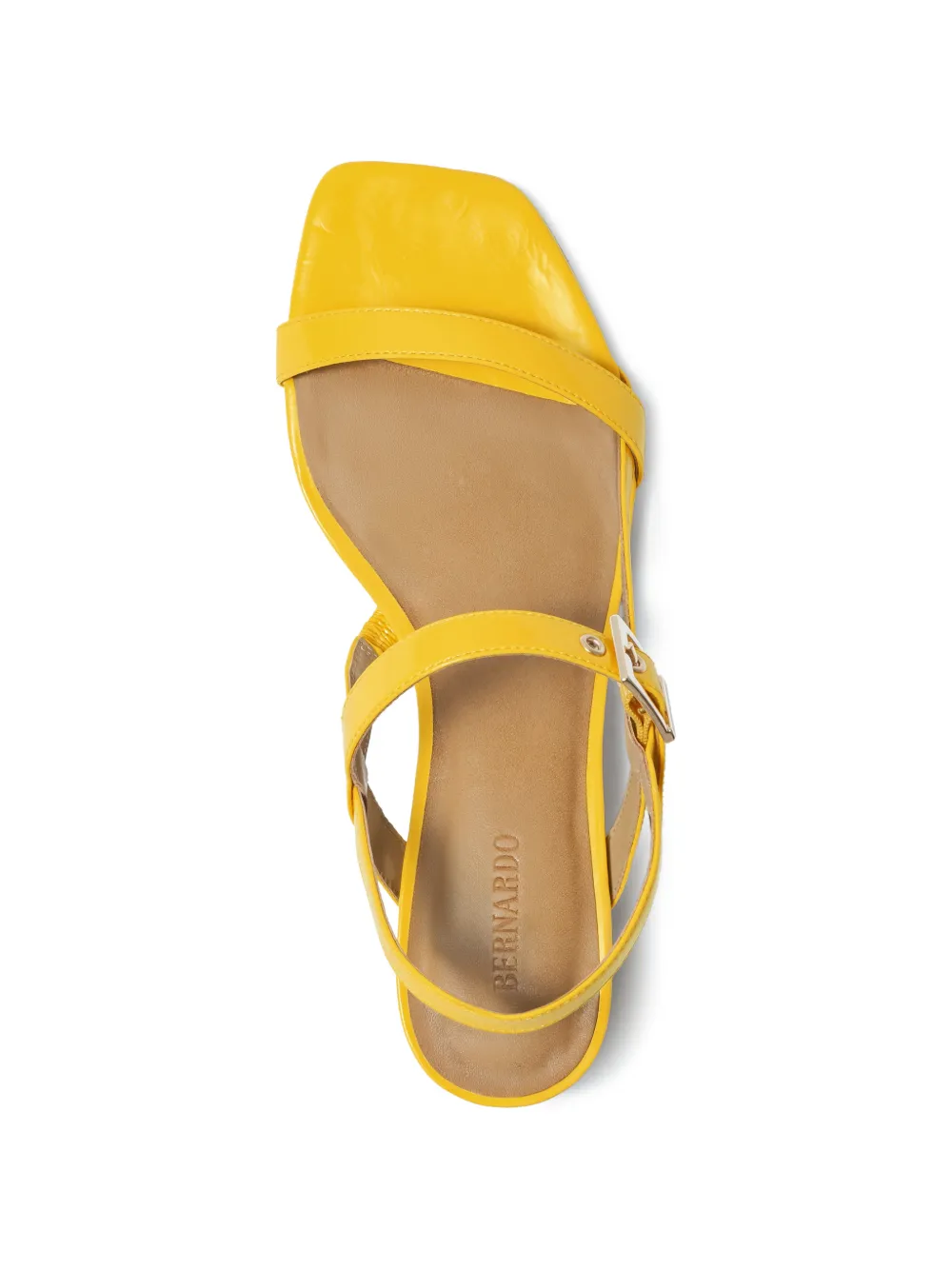  Bernardo Jinji Buckle Strap Sandals - Yellow 