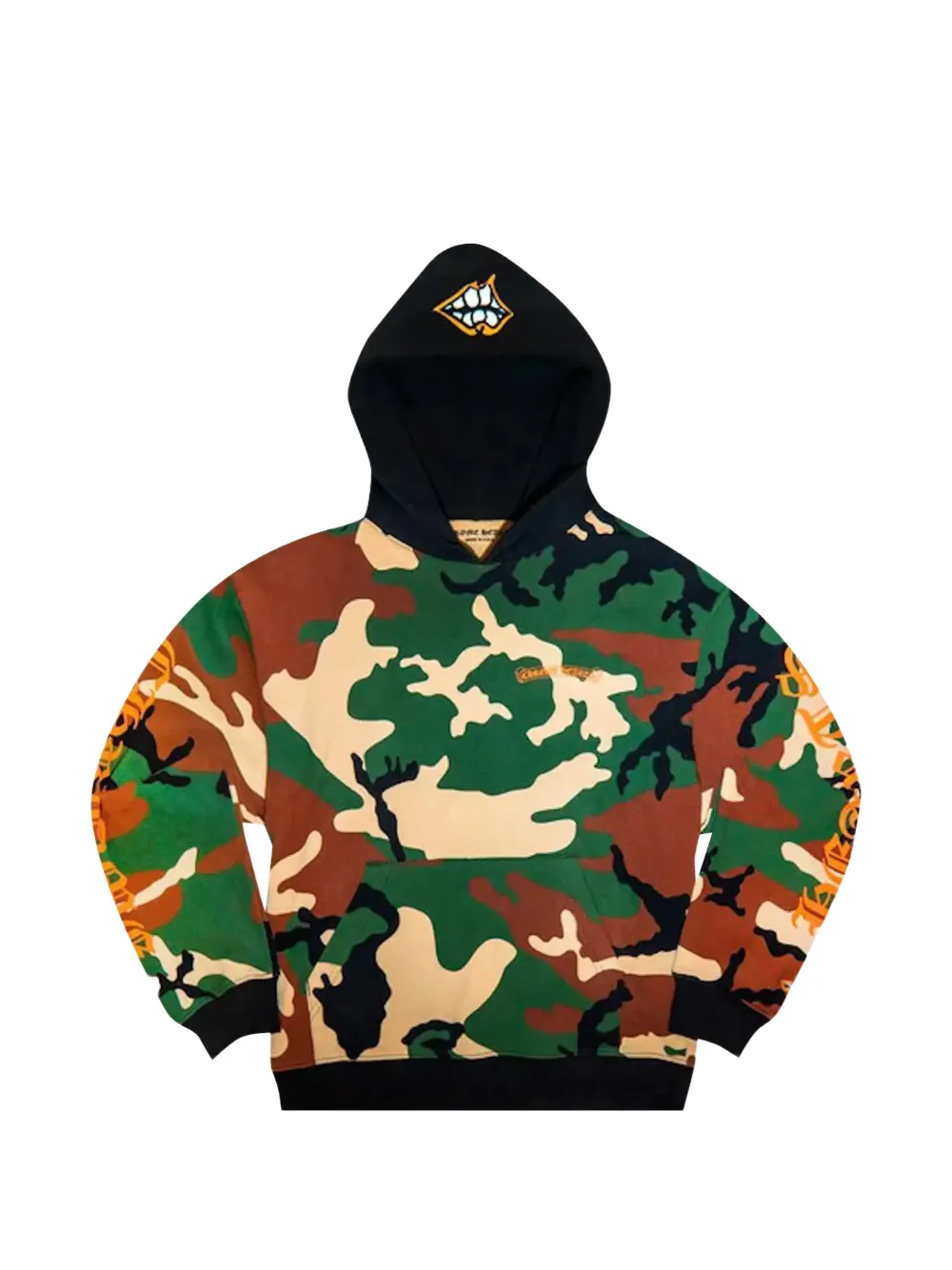 Chrome Hearts Felpa Matty Boy Caution con cappuccio - Verde